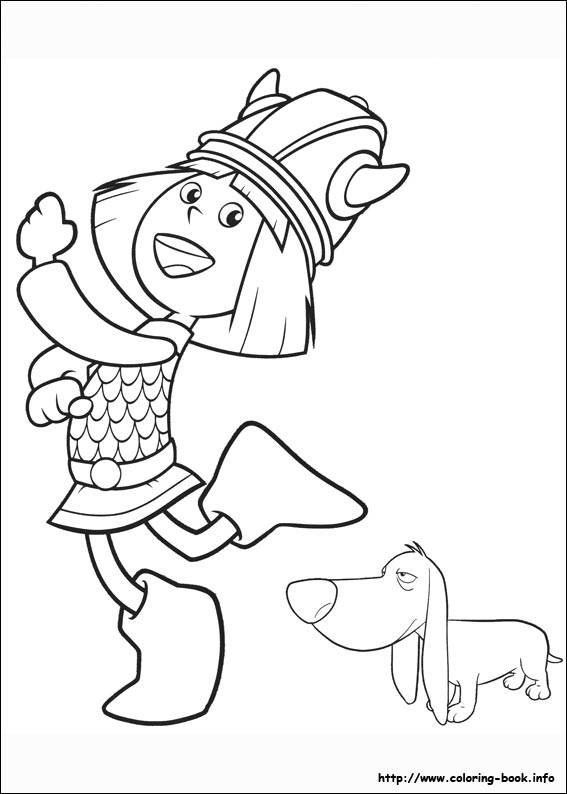 Vicky the Viking coloring picture