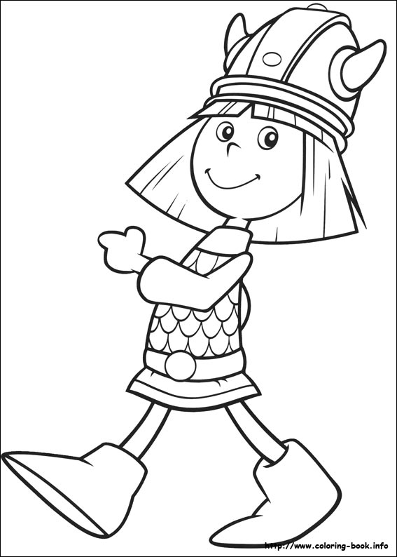 Vicky the Viking coloring picture