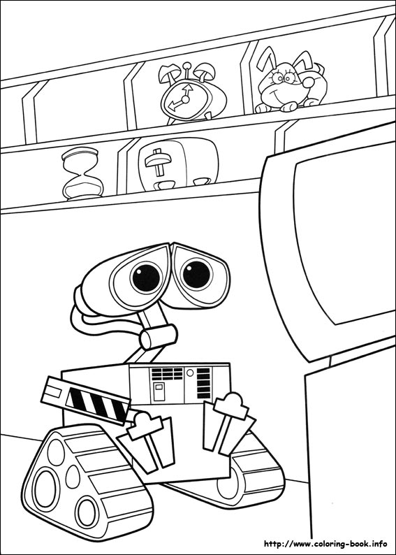 Wall-E coloring picture