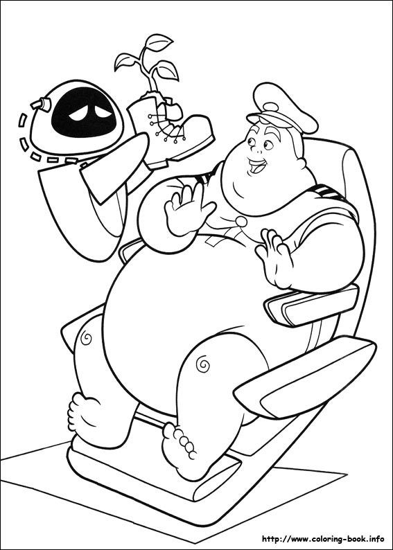 Wall-E coloring picture