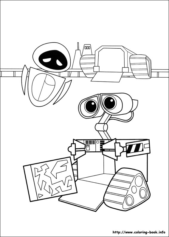 Wall-E coloring picture