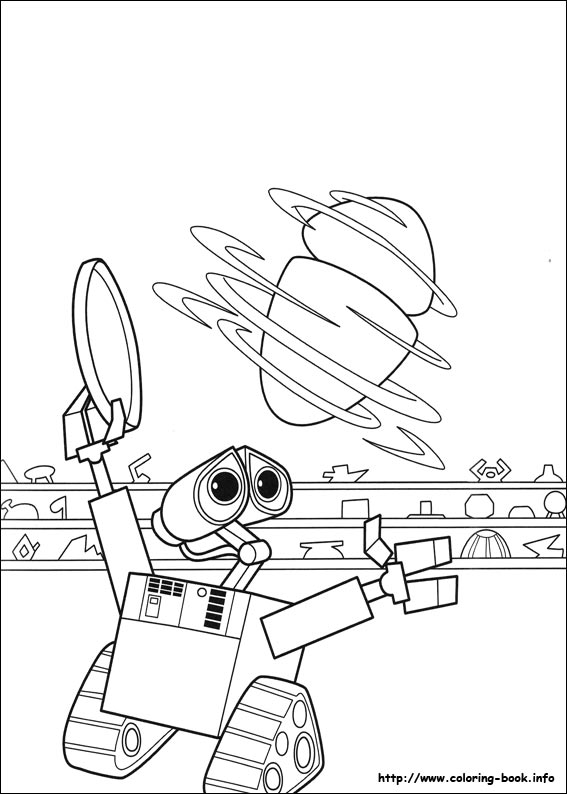 Wall-E coloring picture