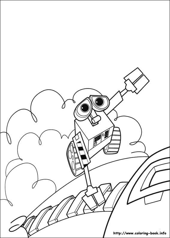 Wall-E coloring picture