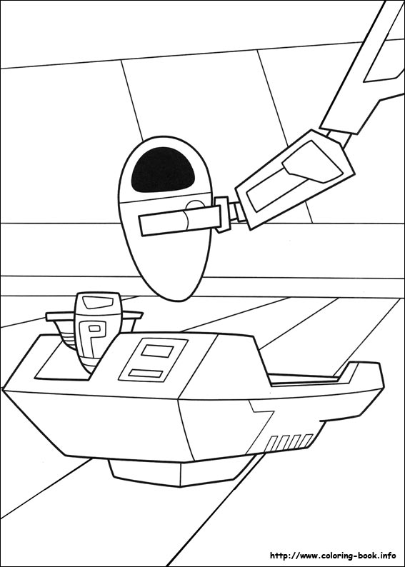 Wall-E coloring picture