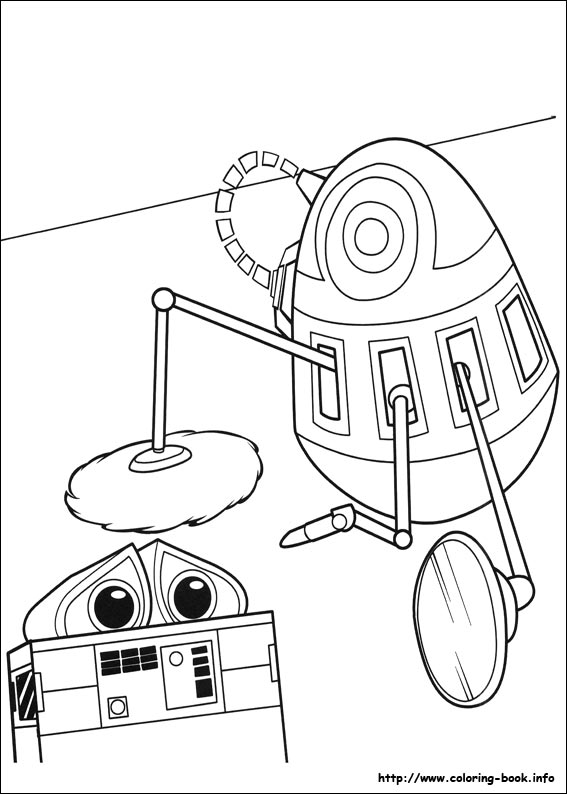 Wall-E coloring picture