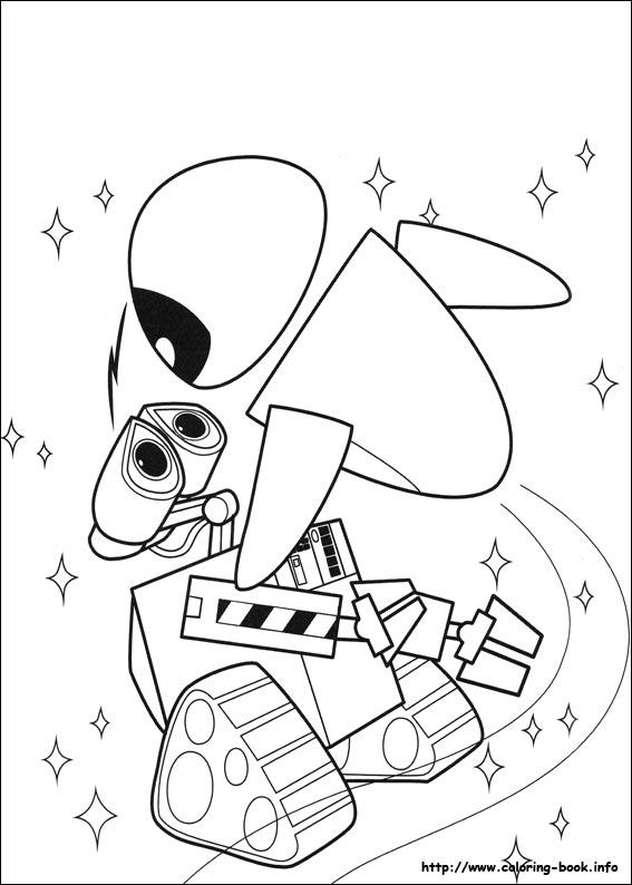 Wall-E coloring picture