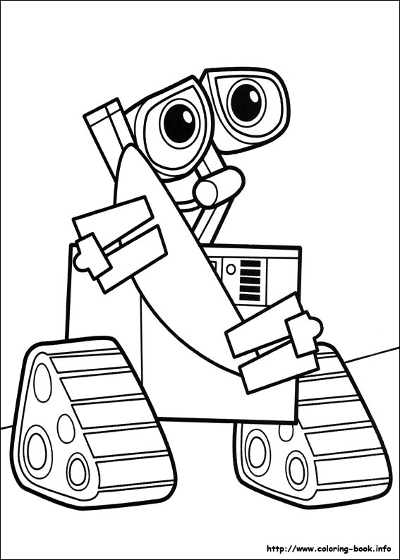 Wall-E coloring picture