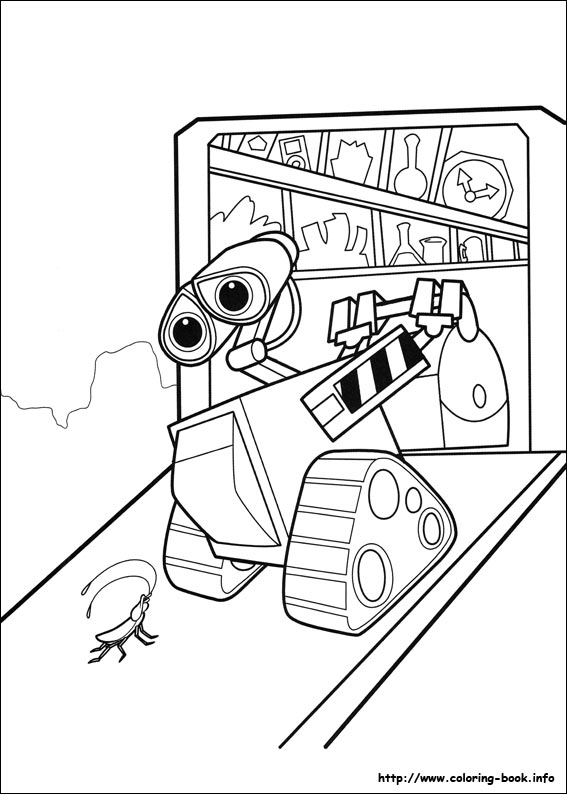 Wall-E coloring picture