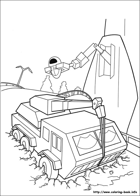 Wall-E coloring picture