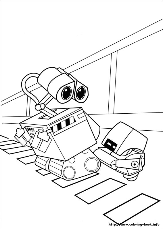 Wall-E coloring picture