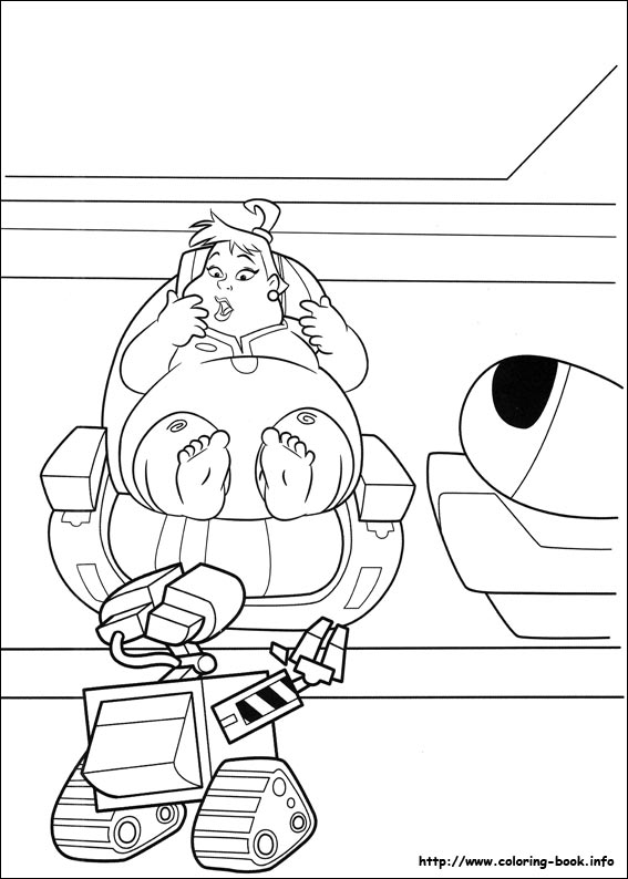 Wall-E coloring picture