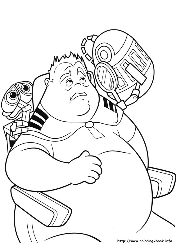 Wall-E coloring picture