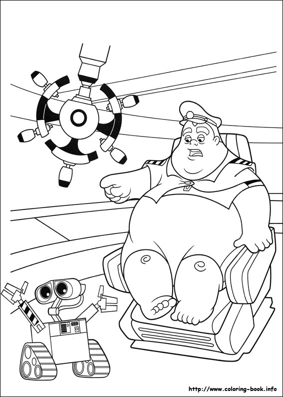 Wall-E coloring picture