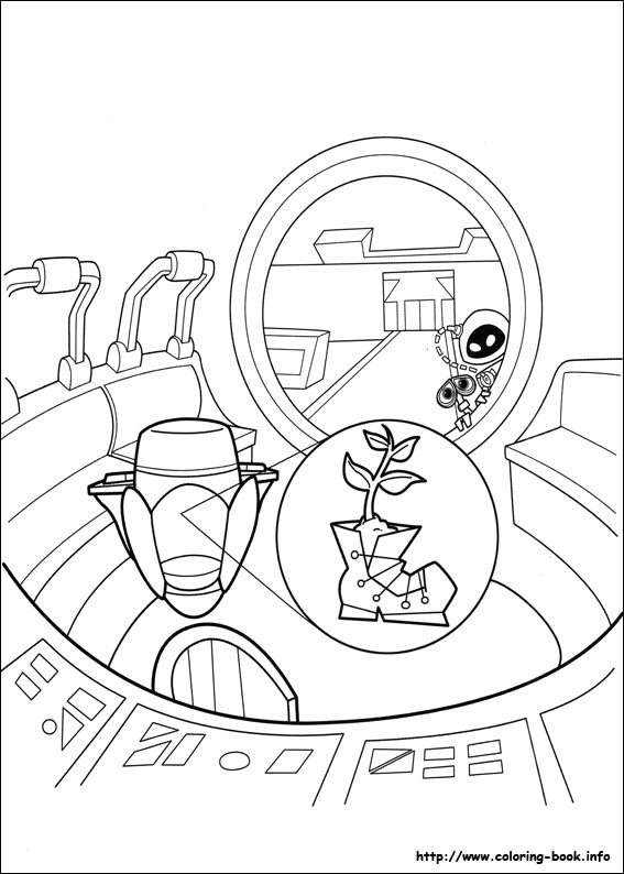 Wall-E coloring picture