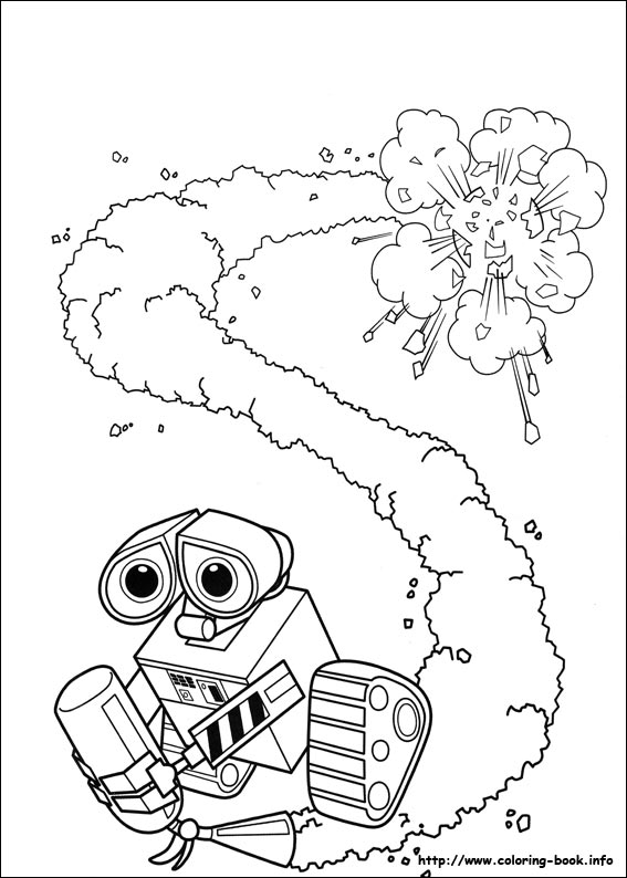 Wall-E coloring picture