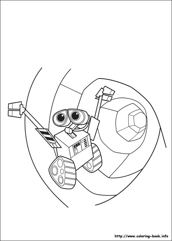 Wall-E coloring picture