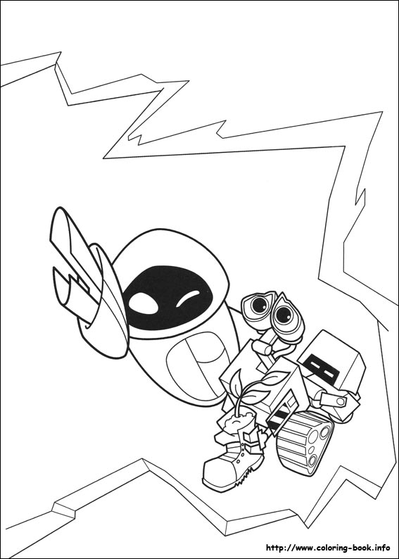 Wall-E coloring picture