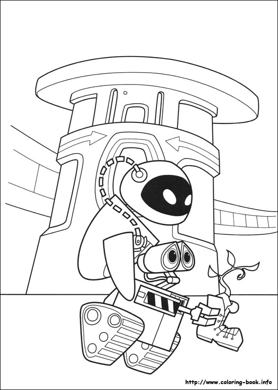 Wall-E coloring picture