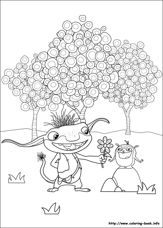 Wallykazam coloring picture