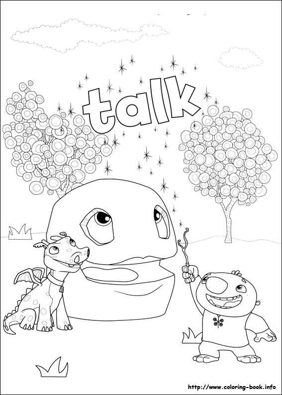 Wallykazam coloring picture