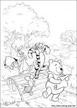 coloring pages of winnie the pooh bear