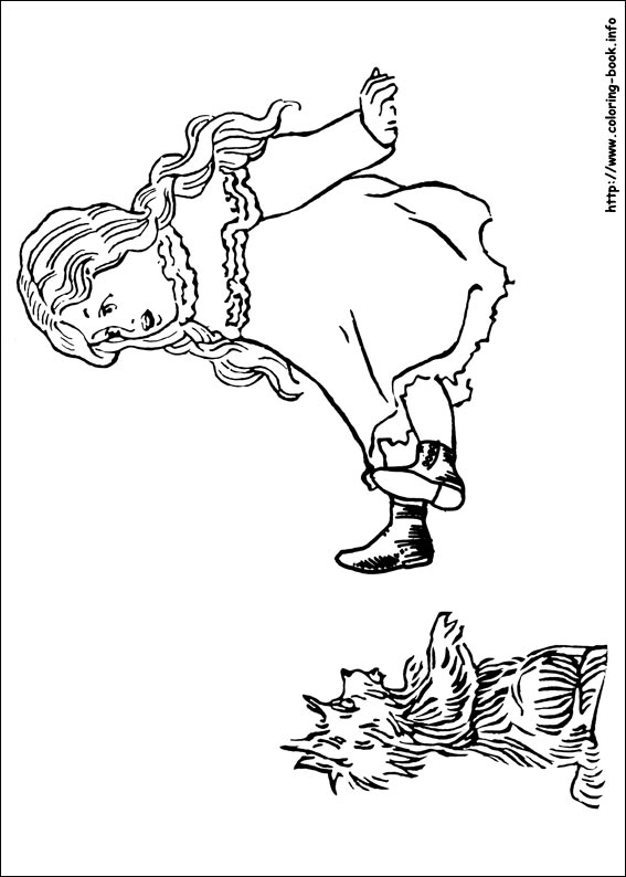 The Wizard of Oz coloring picture