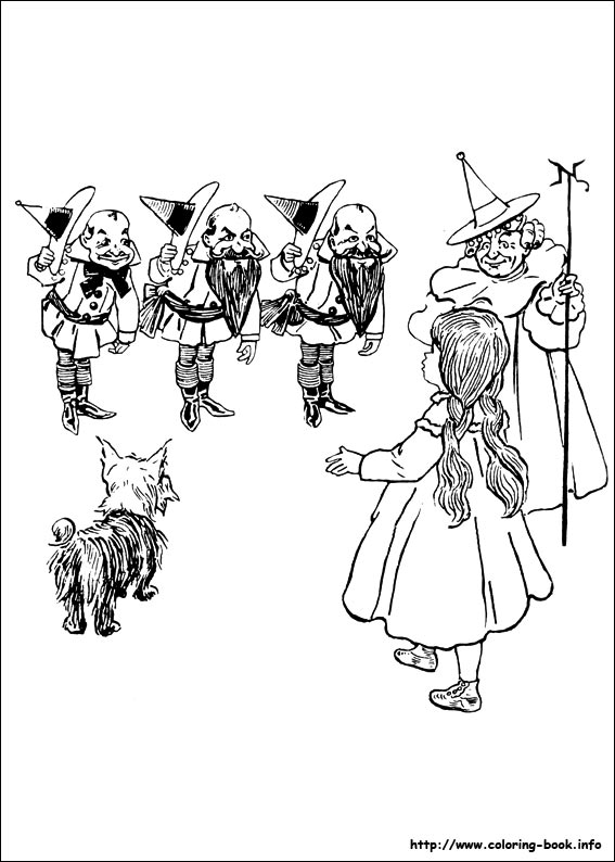 The Wizard of Oz coloring picture