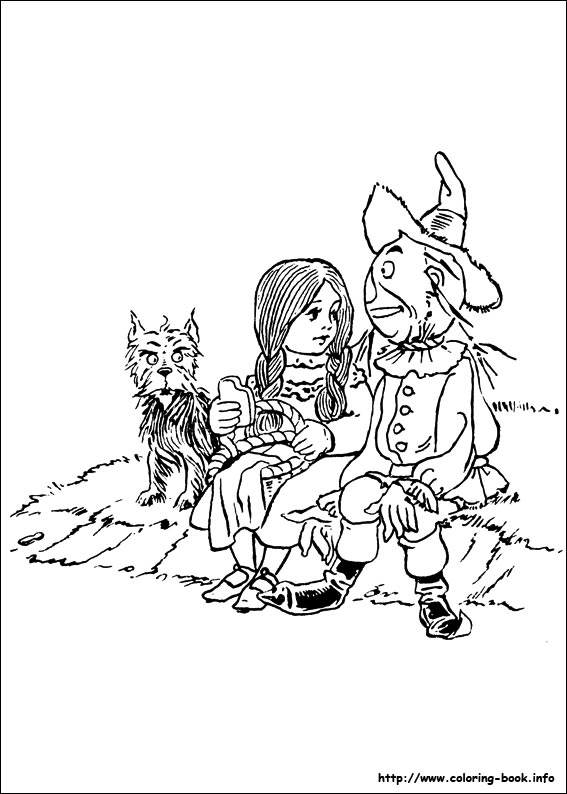 The Wizard of Oz coloring picture