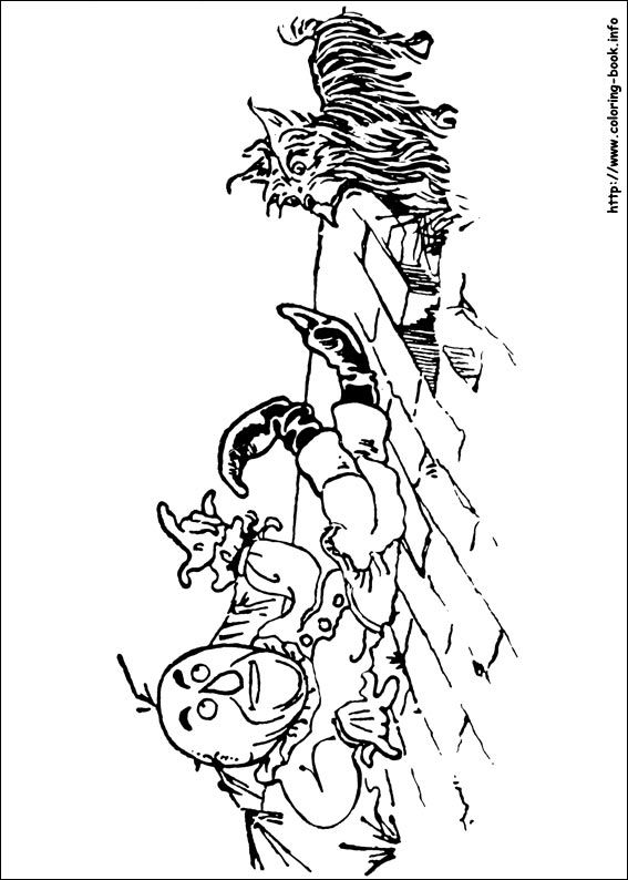 The Wizard of Oz coloring picture