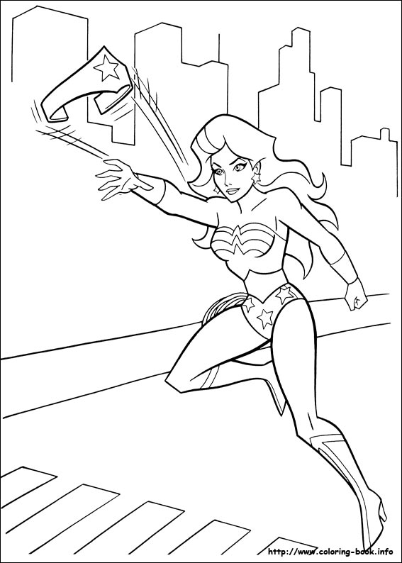 Wonder Woman coloring picture