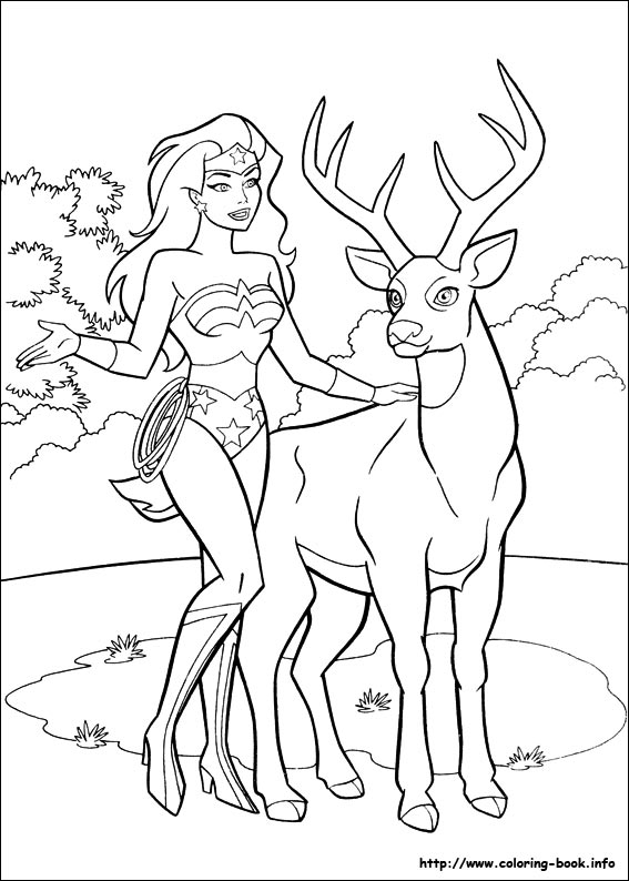 Wonder Woman coloring picture