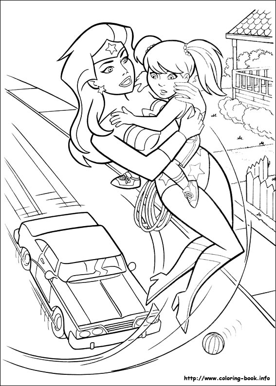 Wonder Woman coloring picture