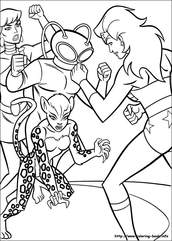 Wonder Woman coloring picture