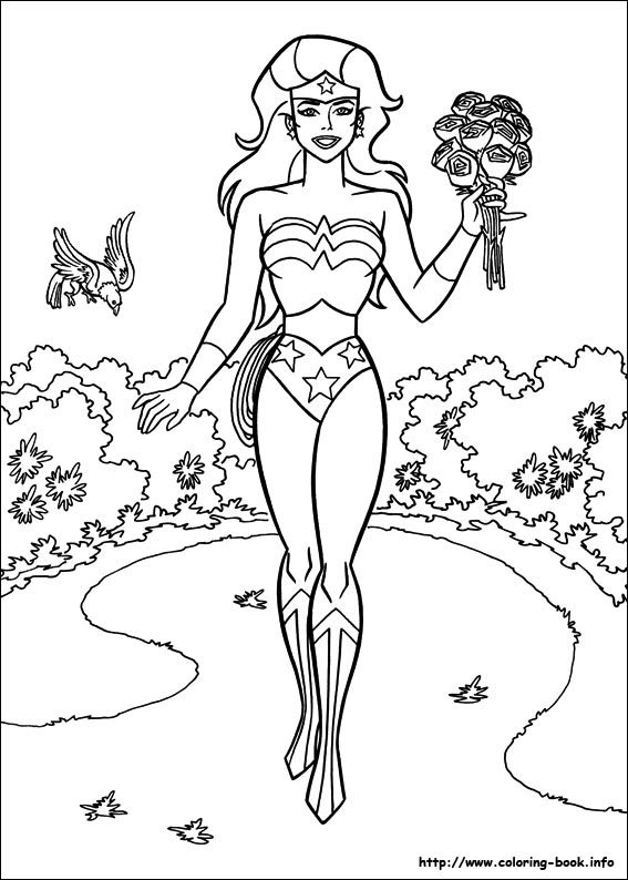 Wonder Woman coloring picture