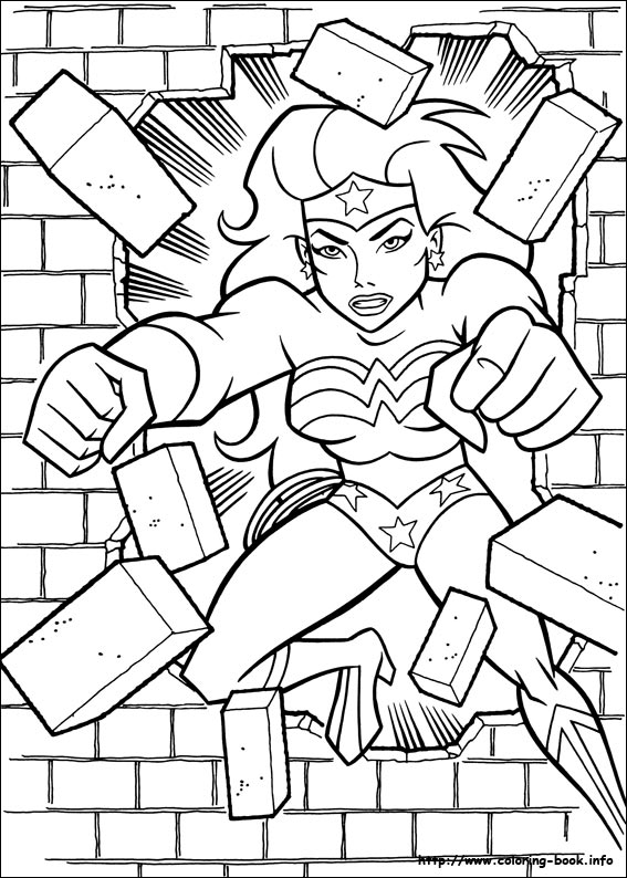 Wonder Woman coloring picture