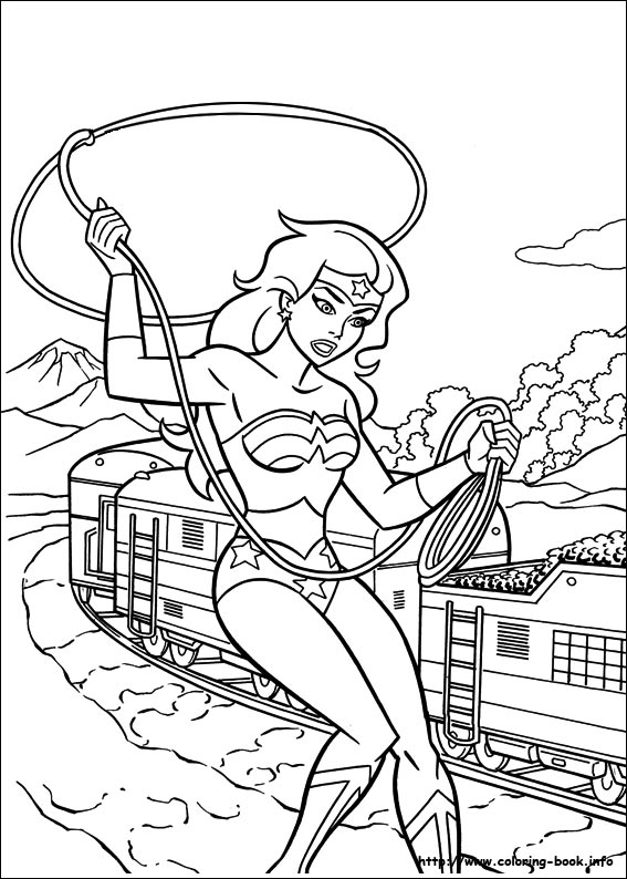 Wonder Woman coloring picture