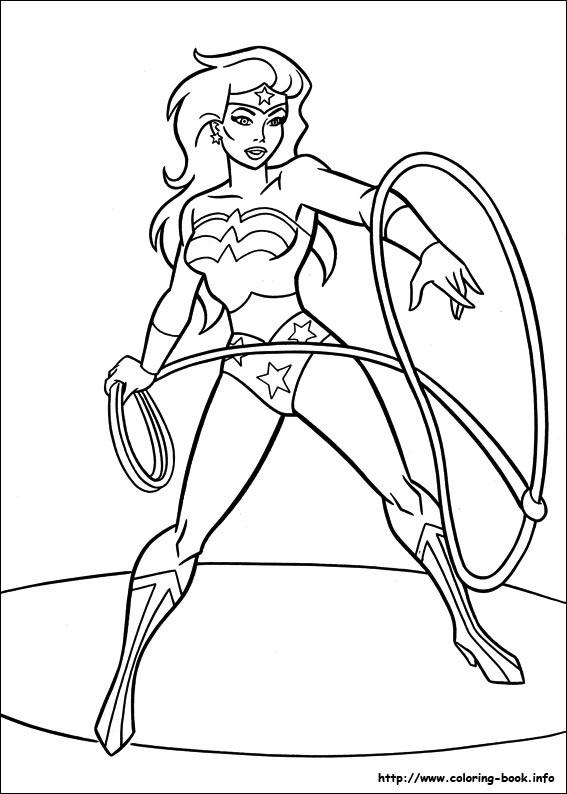 Wonder Woman coloring picture