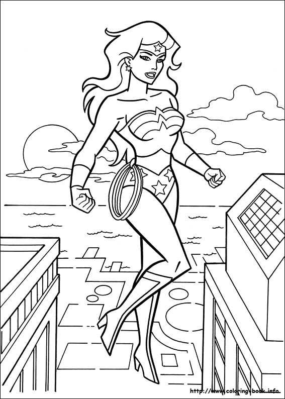 Wonder Woman coloring picture