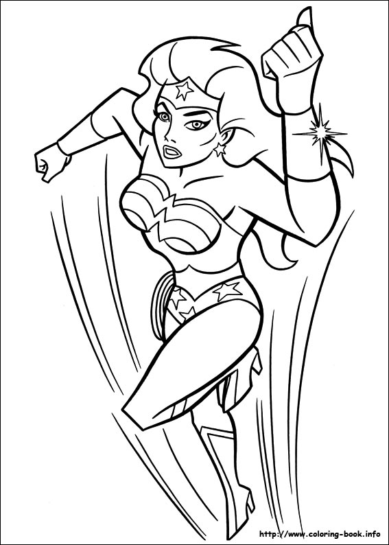 Wonder Woman coloring picture