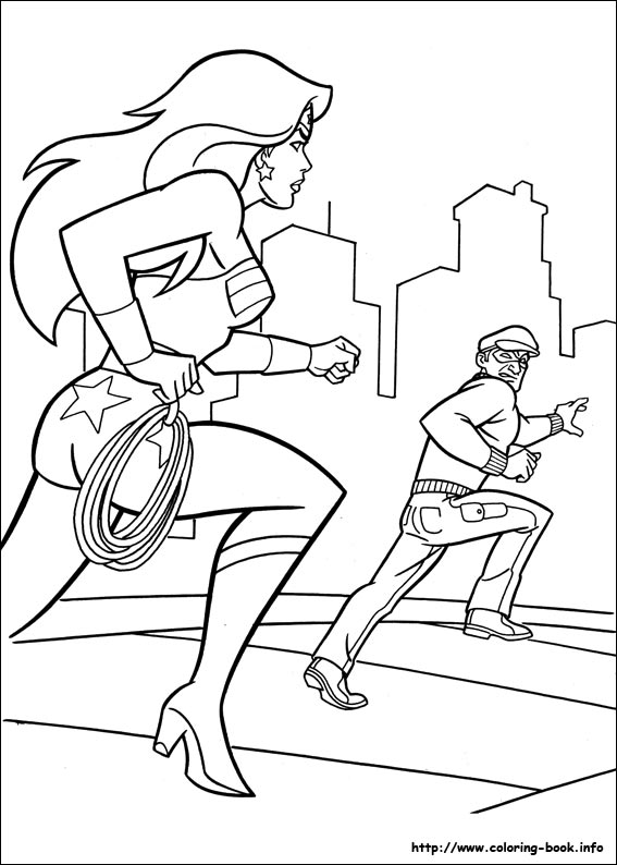 Wonder Woman coloring picture