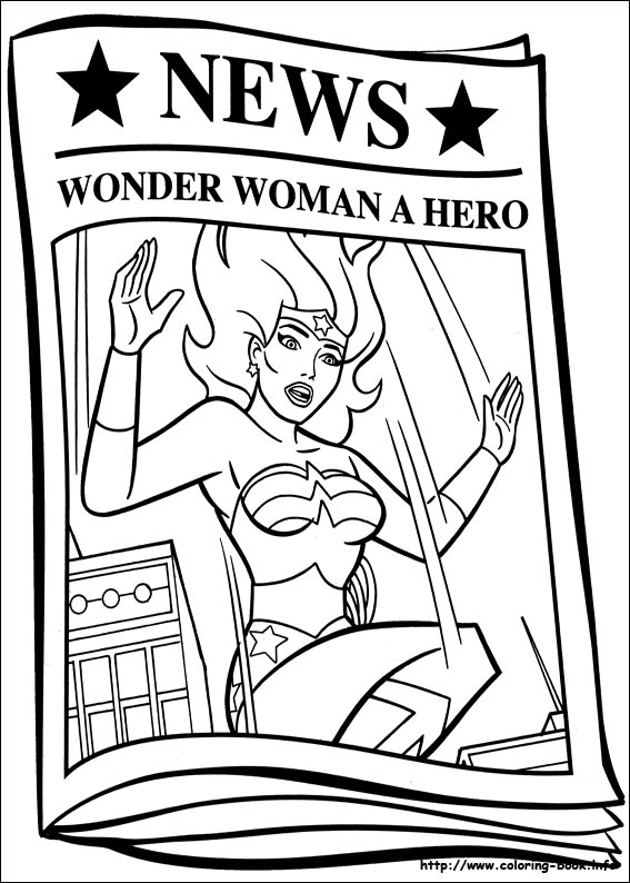 Wonder Woman coloring picture