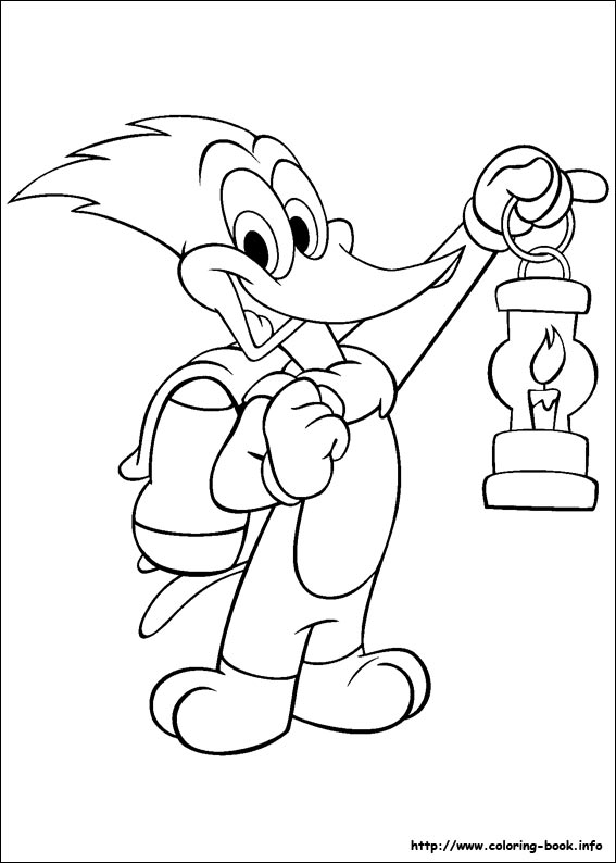 Woody Woodpecker coloring picture