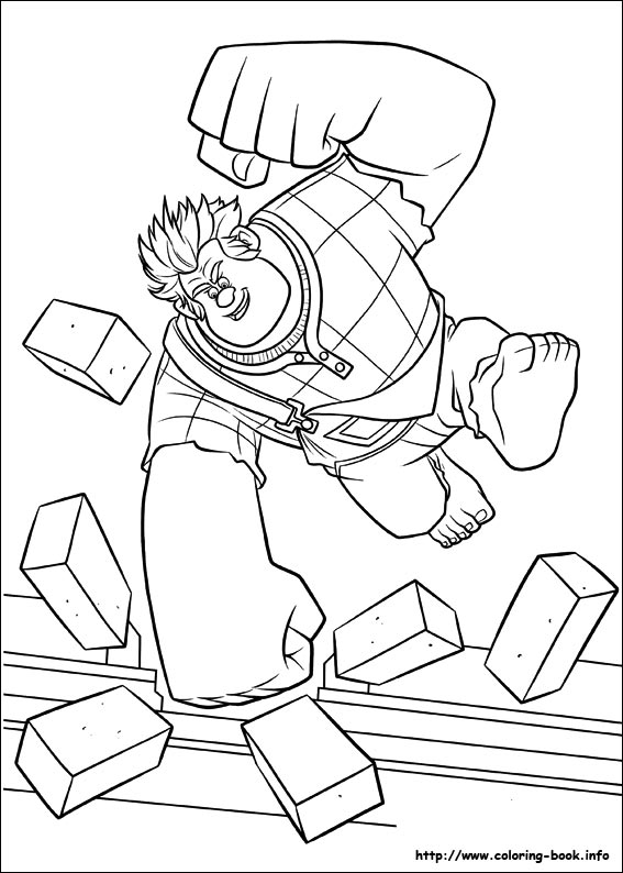 Wreck-It Ralph coloring picture