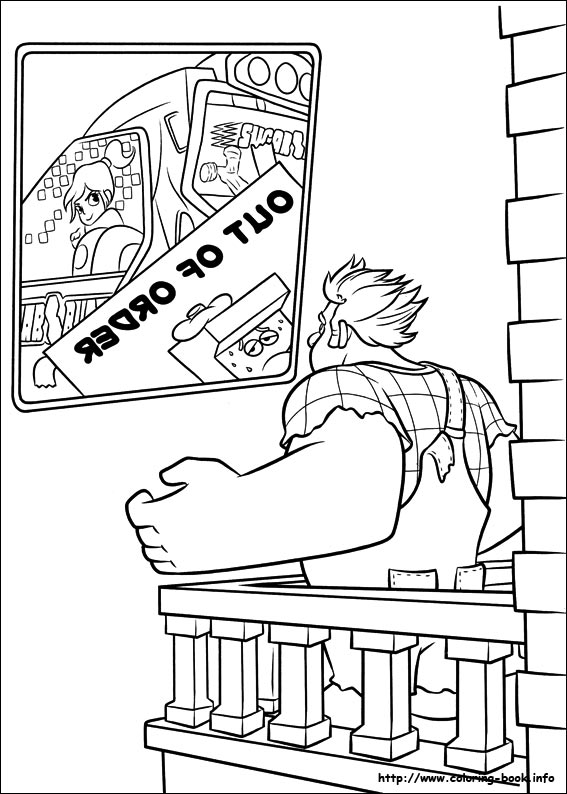 Wreck-It Ralph coloring picture