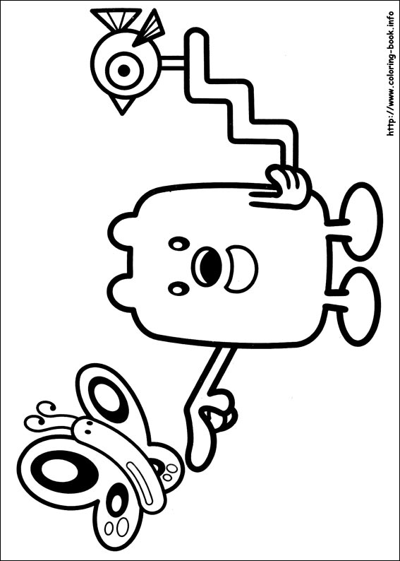 Wow Wow Wubbzy coloring picture