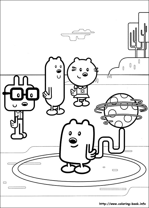 Wow Wow Wubbzy coloring picture