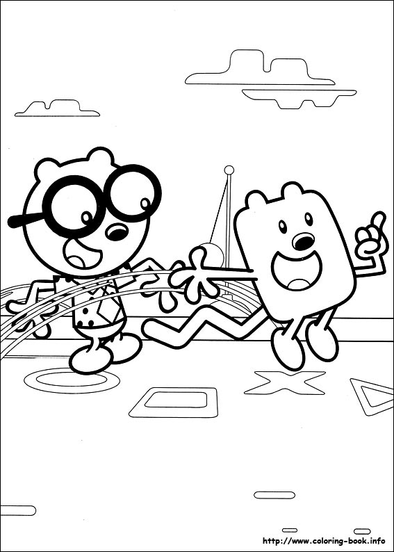 Wow Wow Wubbzy coloring picture