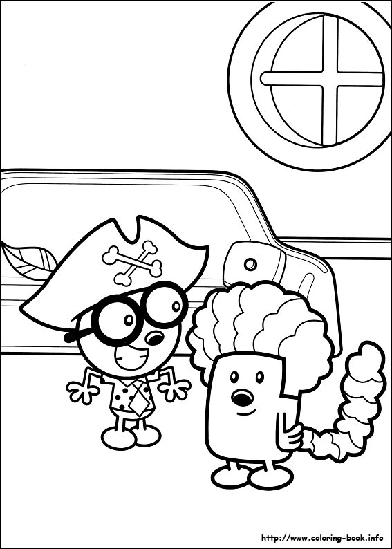 Wow Wow Wubbzy coloring picture