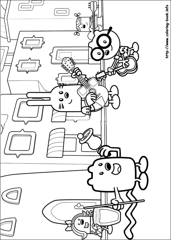 Wow Wow Wubbzy coloring picture