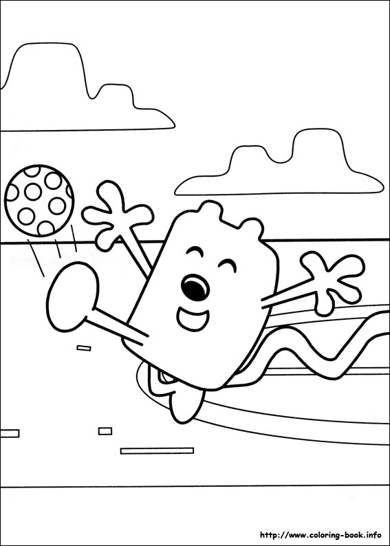 Wow Wow Wubbzy coloring picture